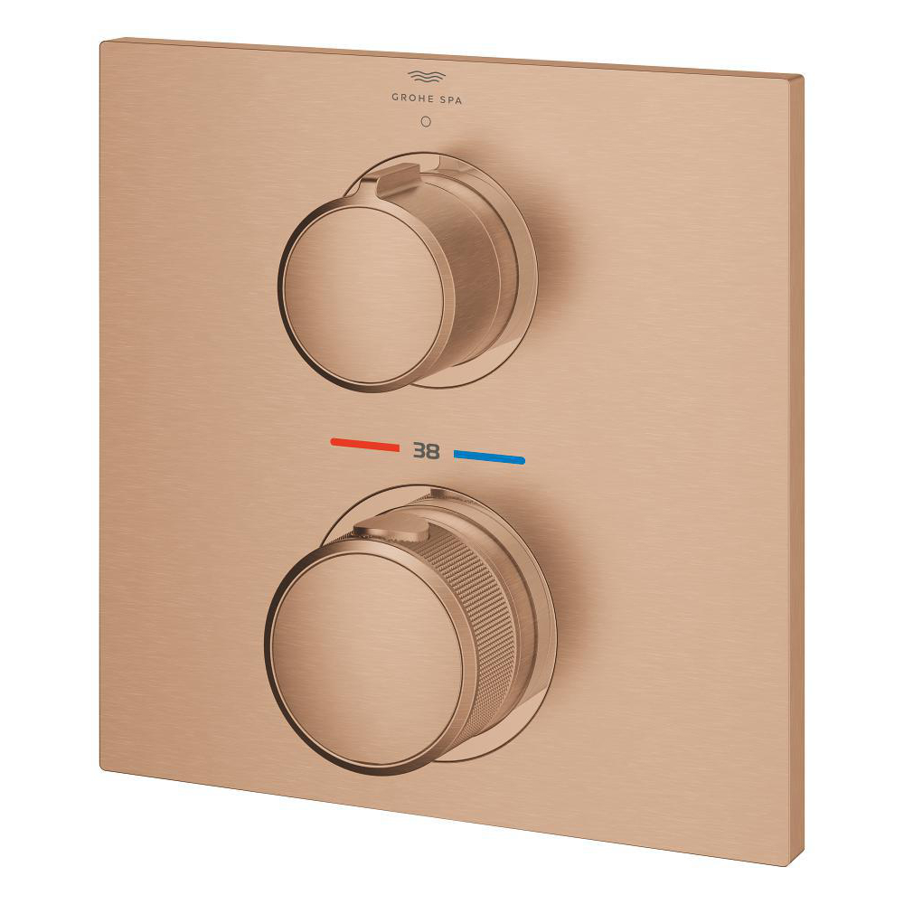 Thermostat for concealed installation with one valve