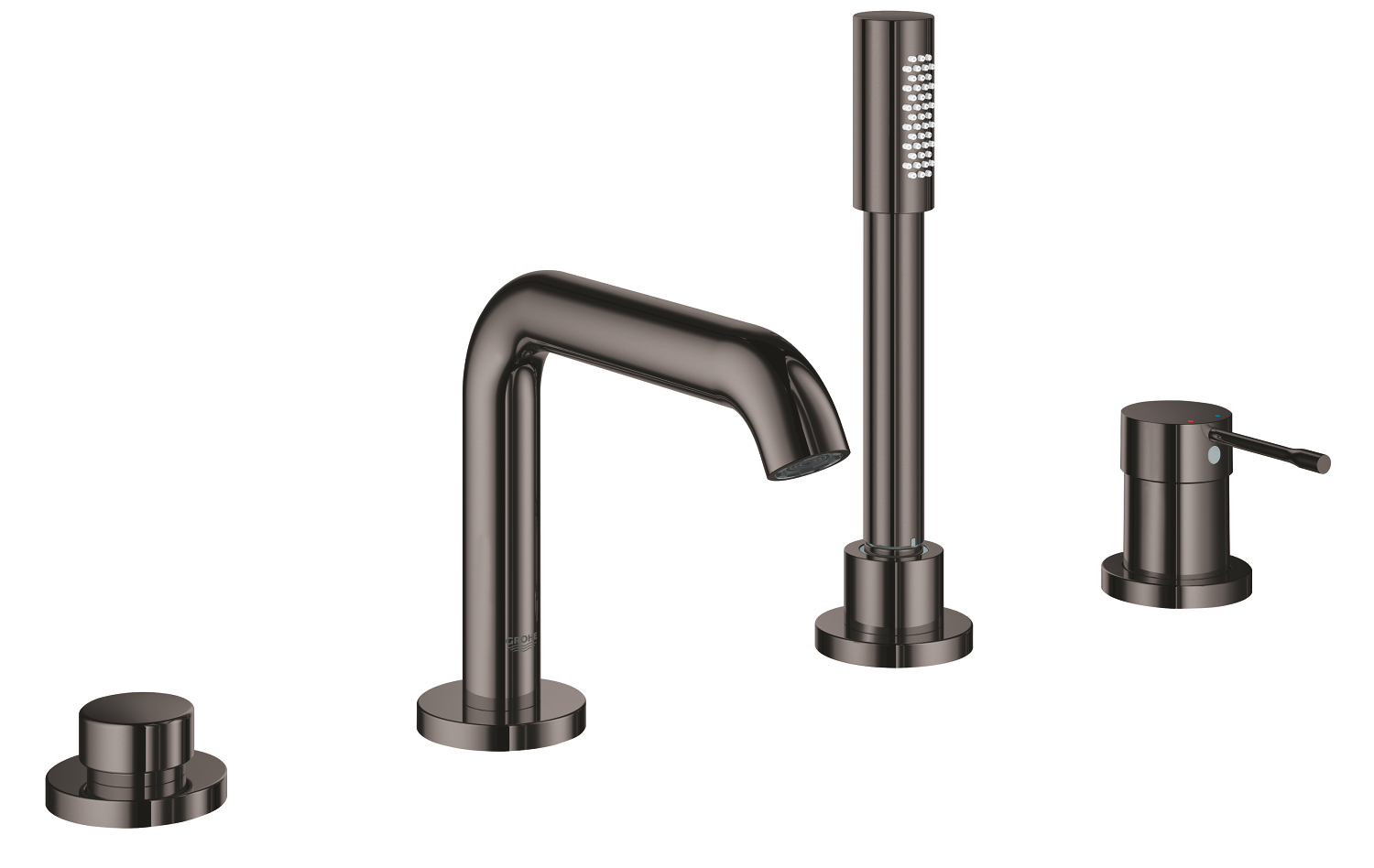 Four-hole single-lever bath combination