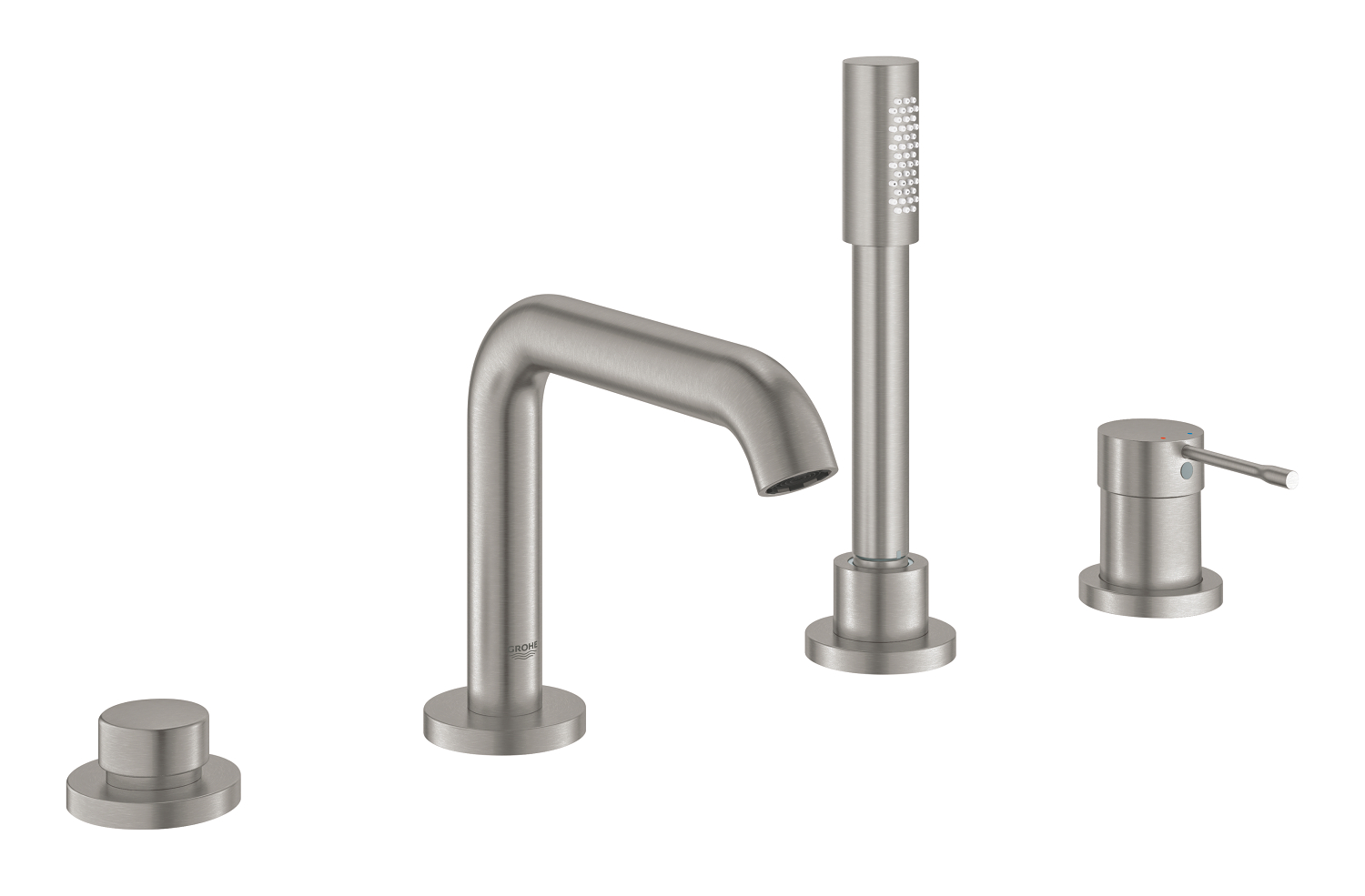 Four-hole single-lever bath combination