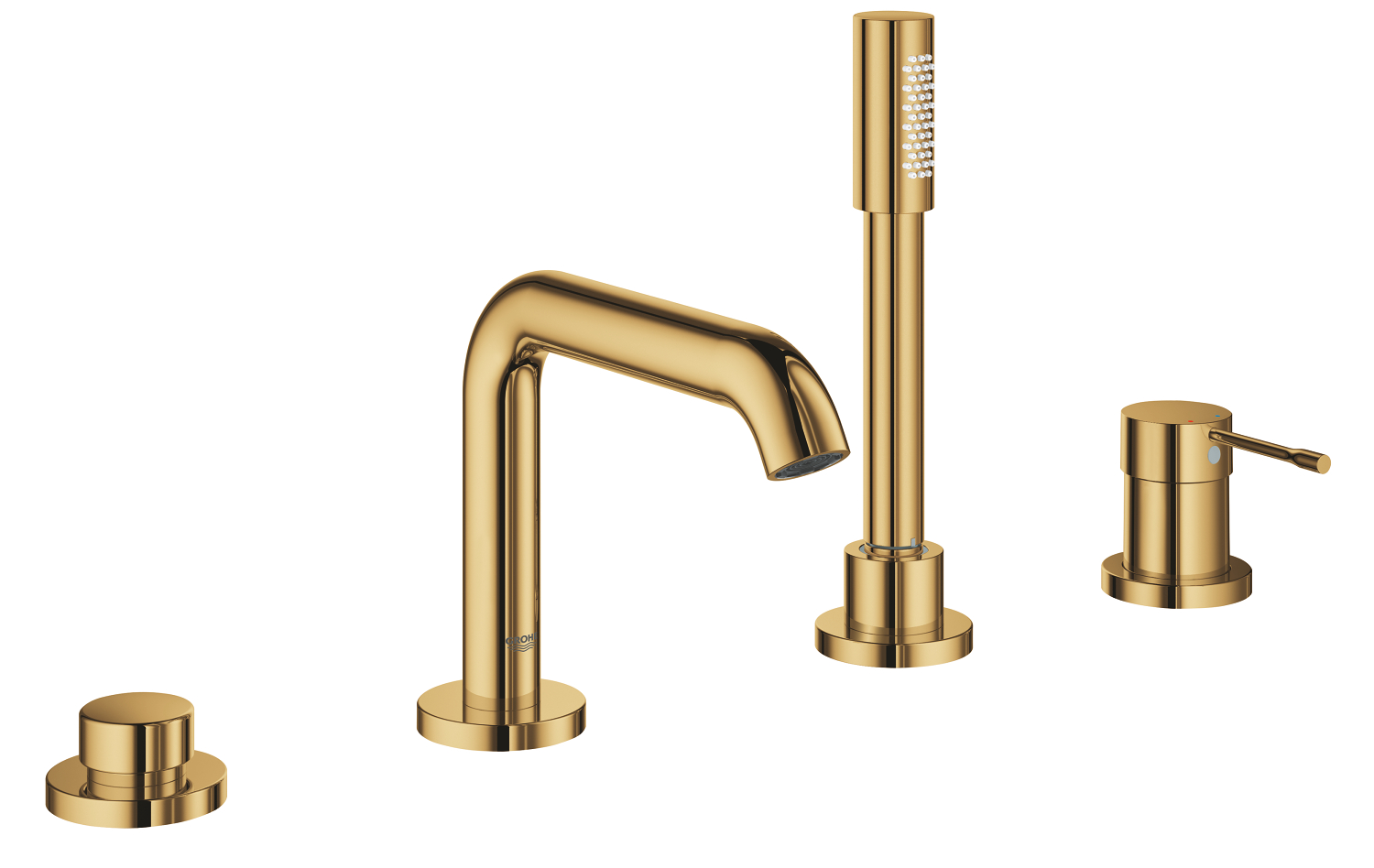 Four-hole single-lever bath combination