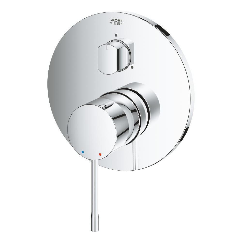 Single-lever mixer with 3-way diverter