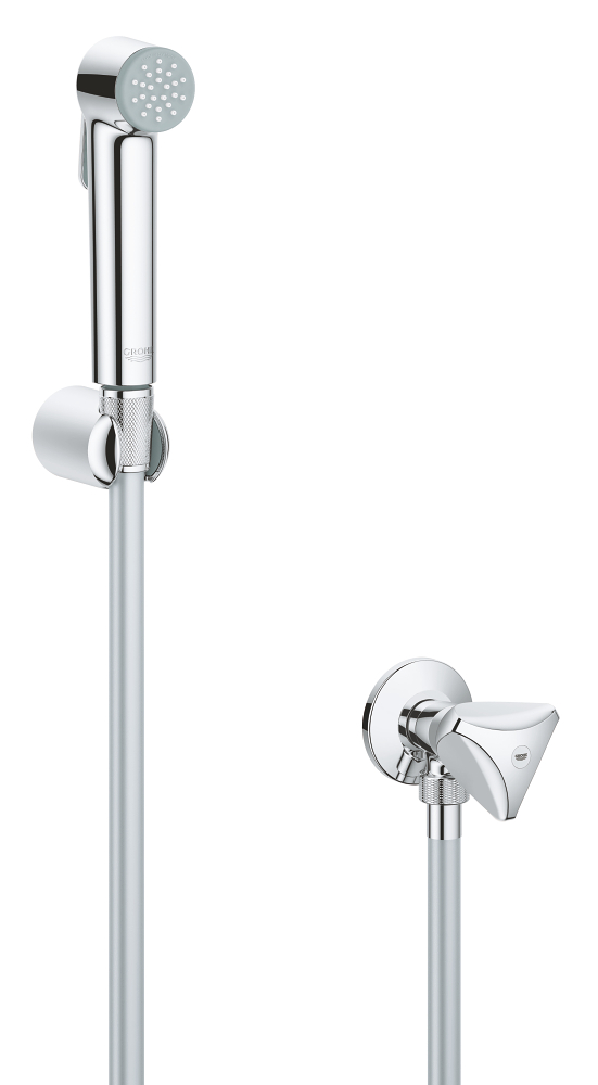 Wall holder set with angle valve 1 spray