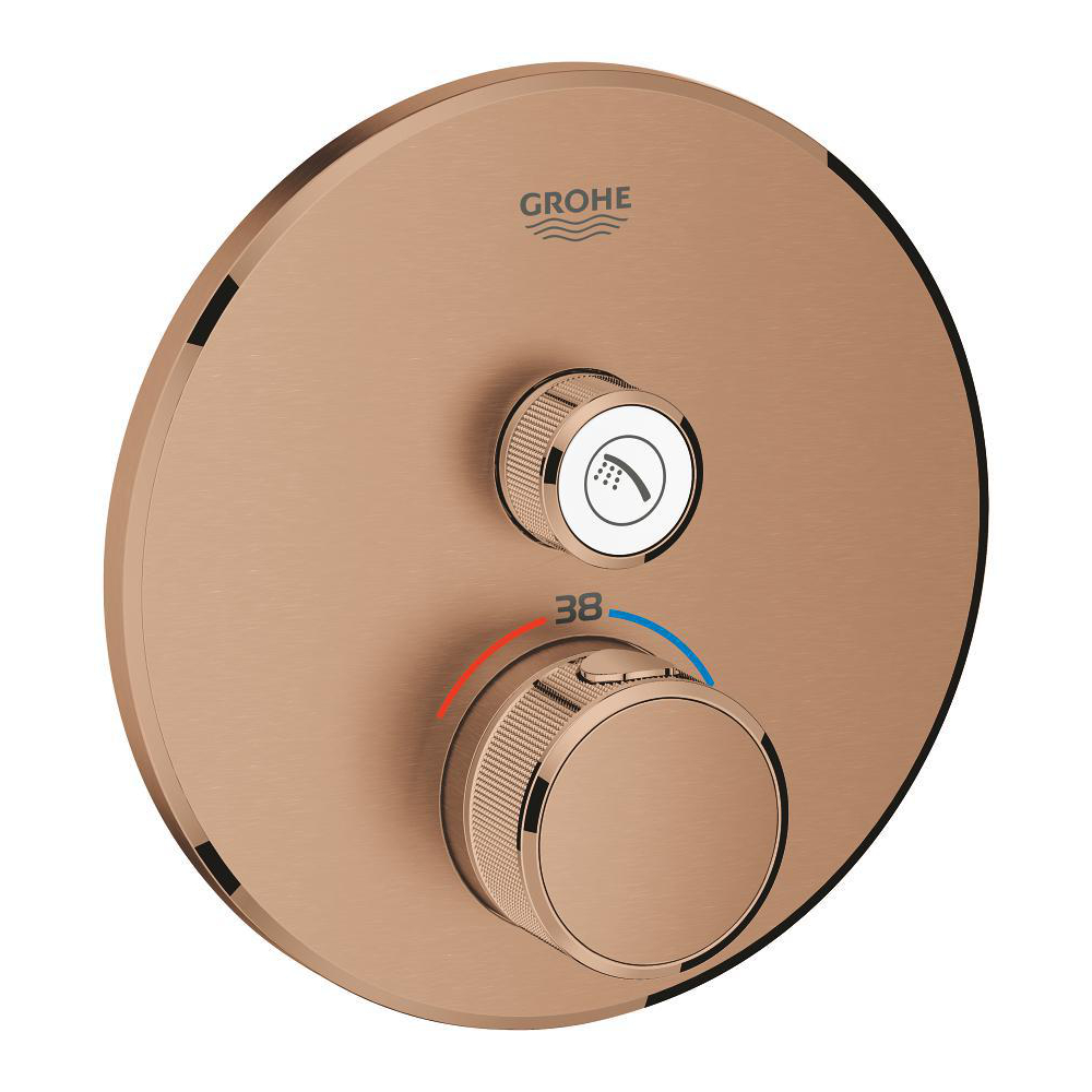 Thermostat for concealed installation with one valve