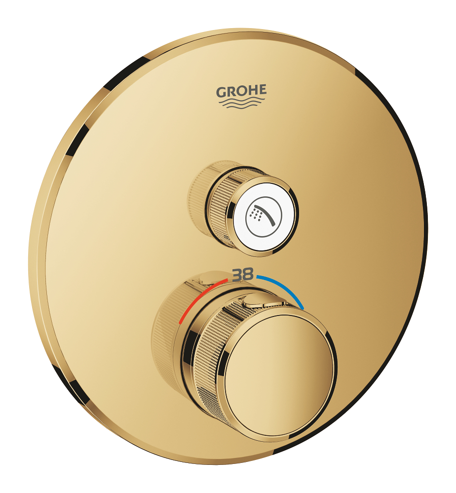 Thermostat for concealed installation with one valve