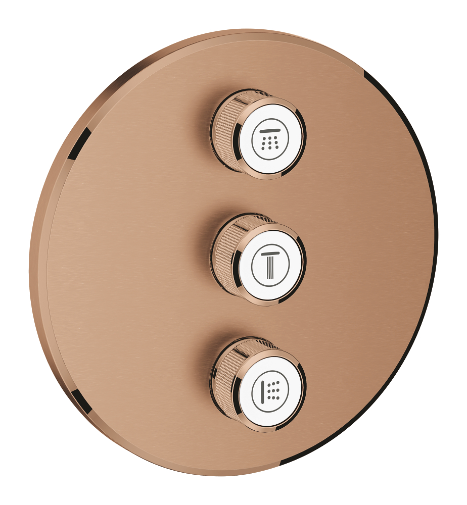 Triple volume control trim