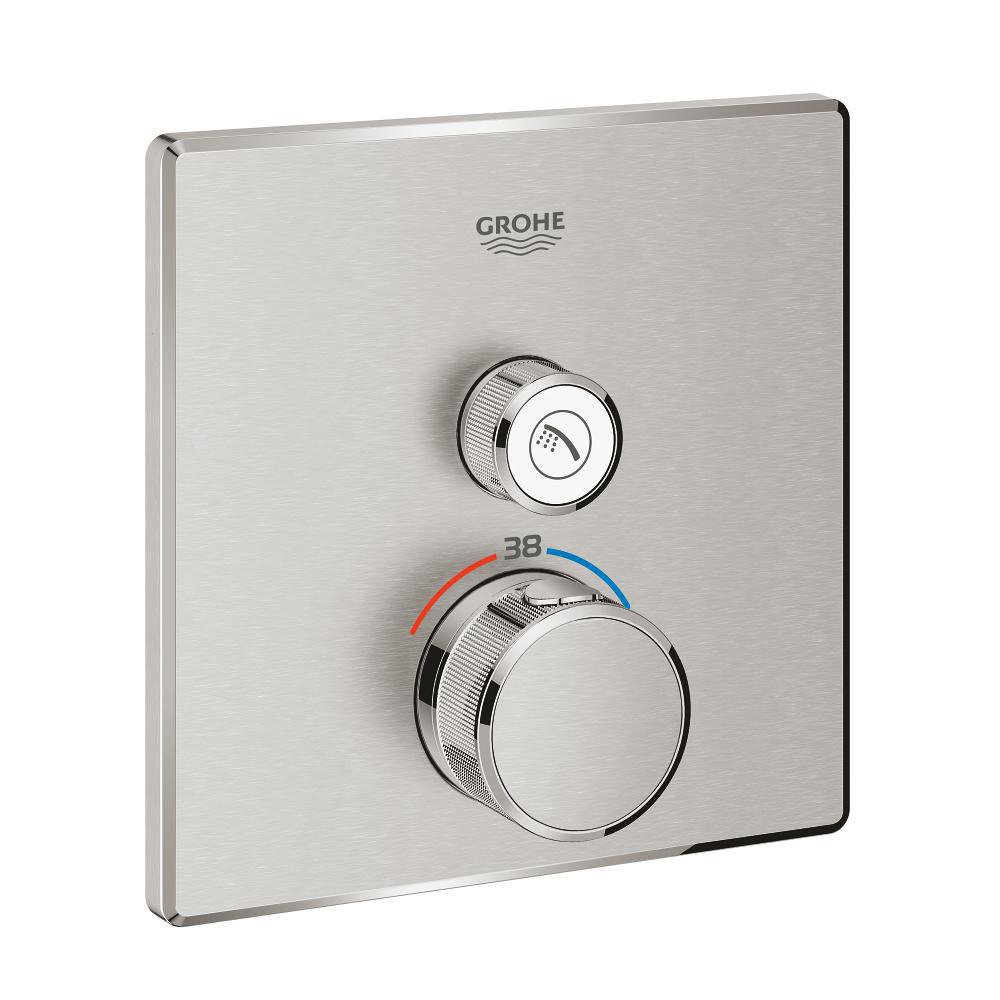 Thermostat for concealed installation with one valve