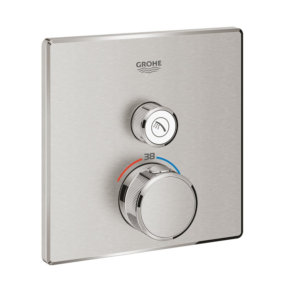 Thermostat for concealed installation with one valve