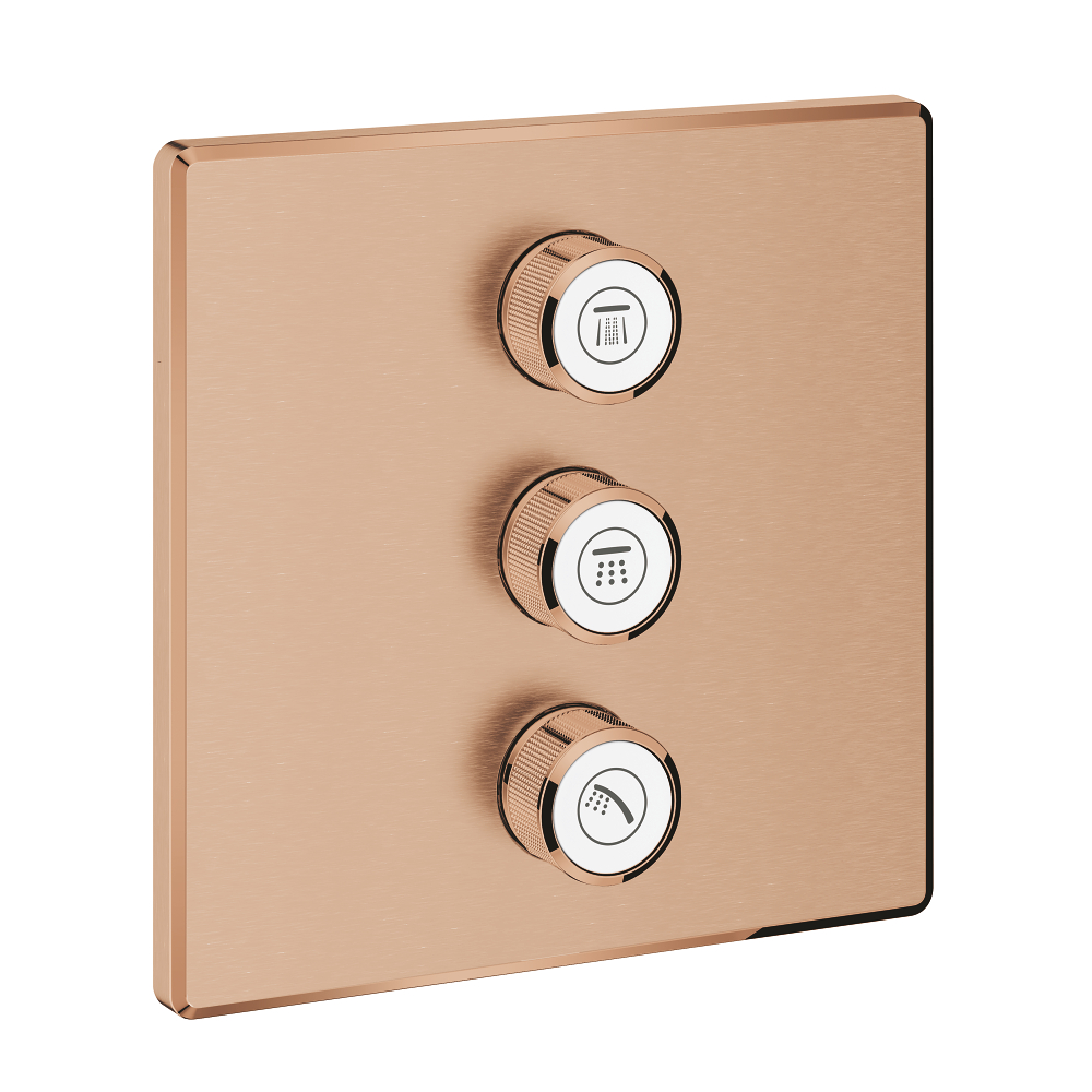 Triple volume control trim