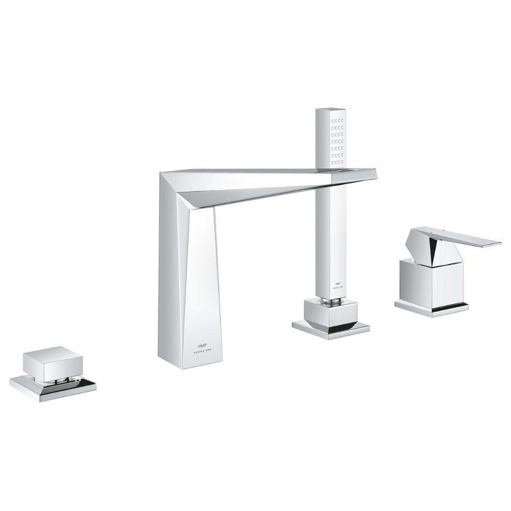 Four-hole single-lever bath combination