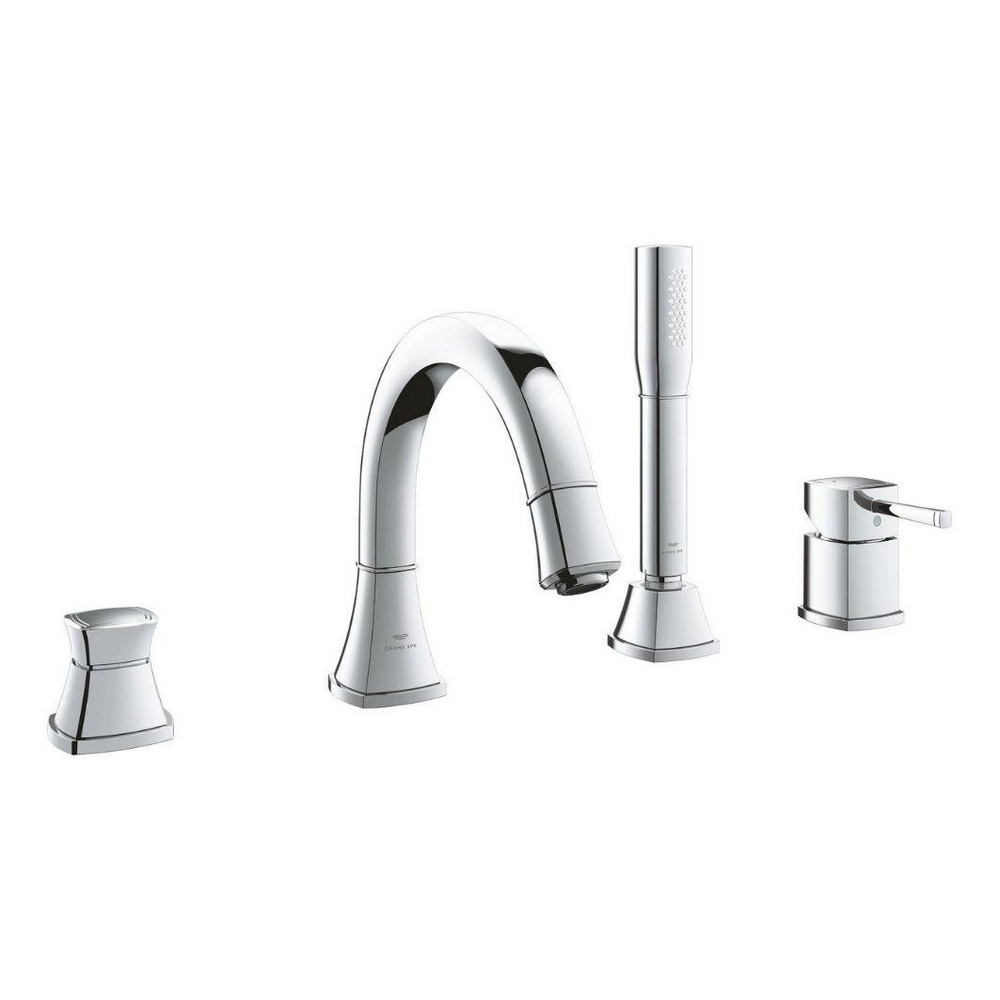 Four-hole single-lever bath combination