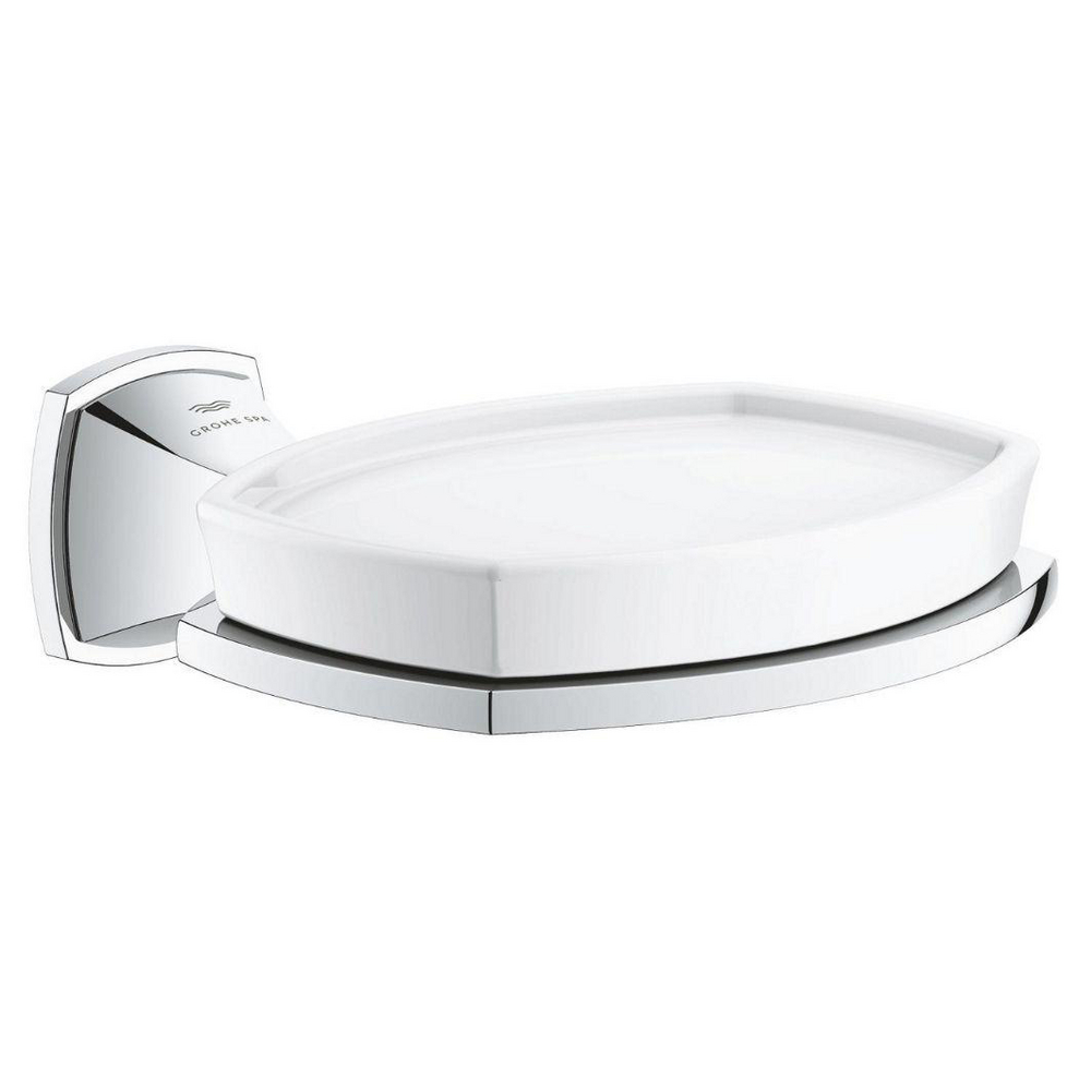 Holder with ceramic soap dish