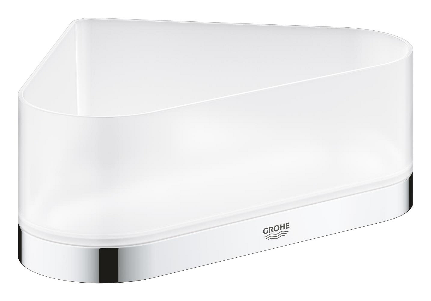 Corner shower tray with holder