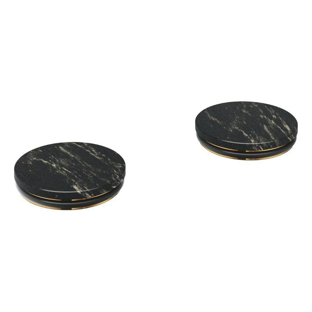 Inlays made from Vanilla Noir Caesarstone material