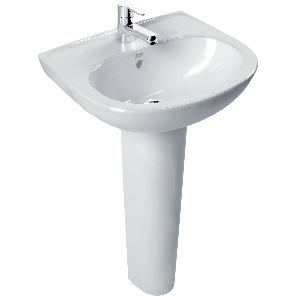 New Codie Full Pedestal 430mm Round Wash Basin