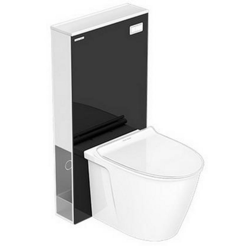 City Double Vortex Back To Wall Toilet 3/4.5l W/Conceal Tank & Seat & Cover