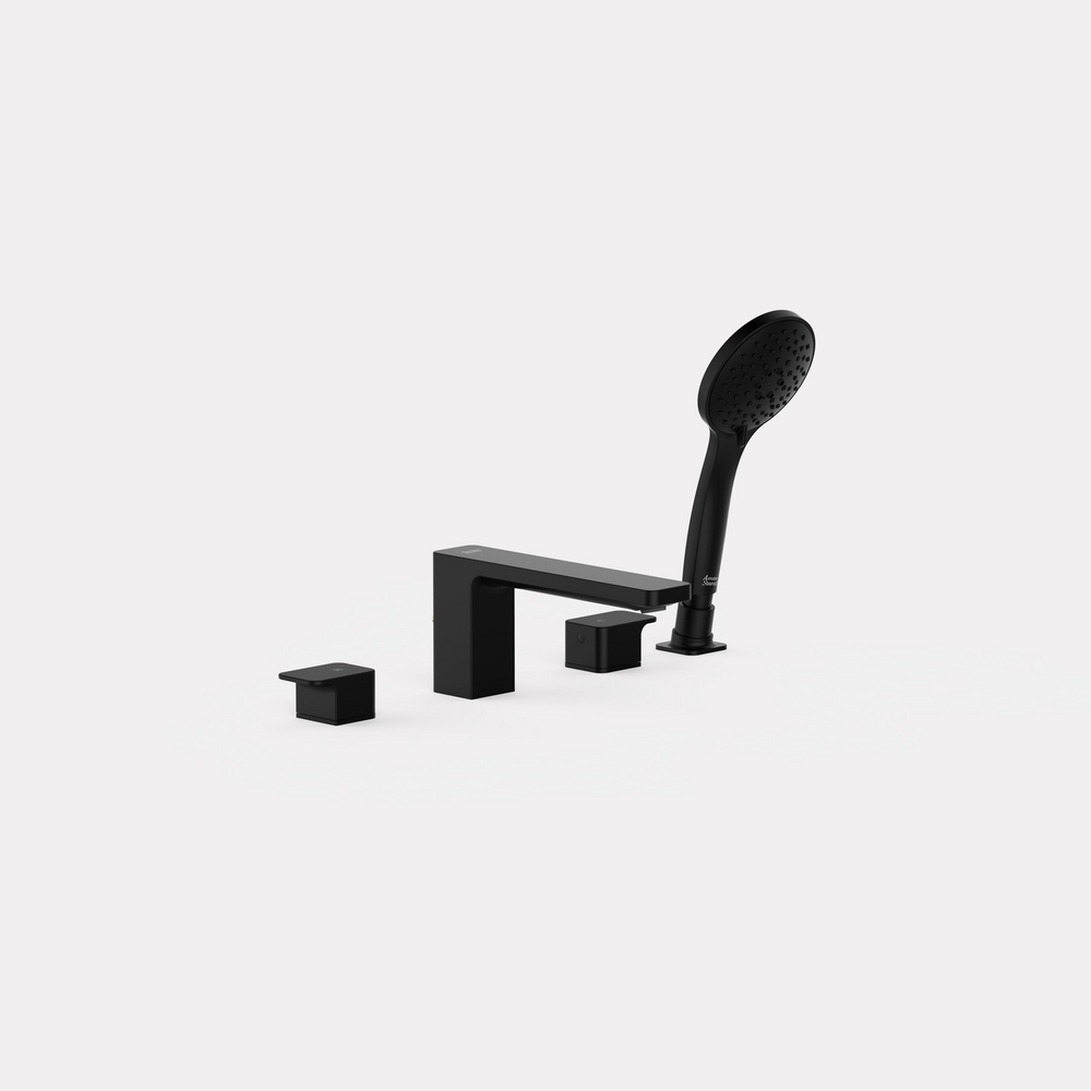 Acacia Evolution deck-moiunted B&S basin mixer Matte Black