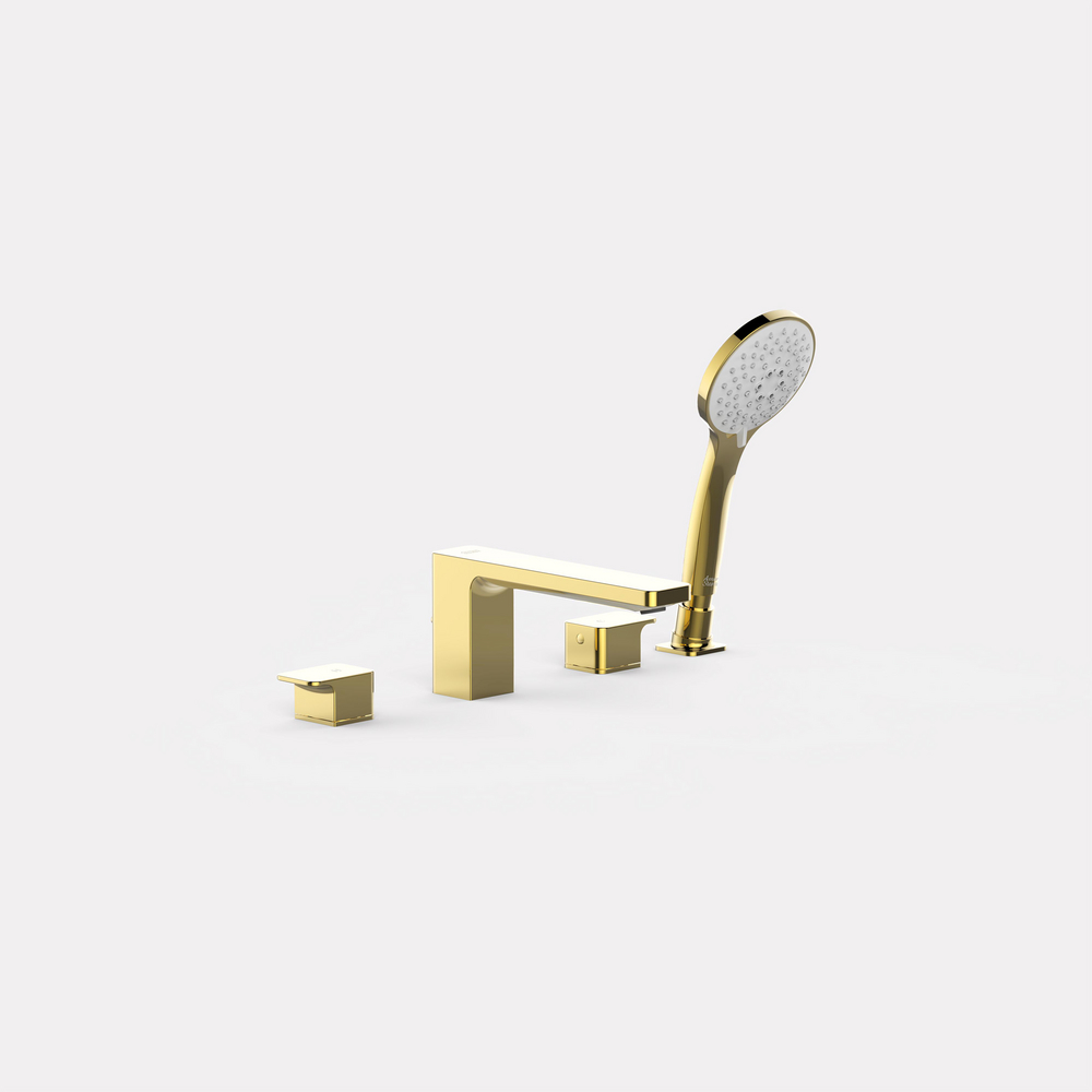 Acacia Evolution deck-moiunted B&S basin mixer Cool Sunrise