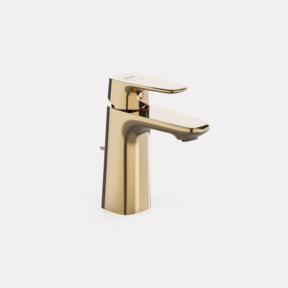 Signature Single Hole Basin Mixer With drain Cool Sunrise