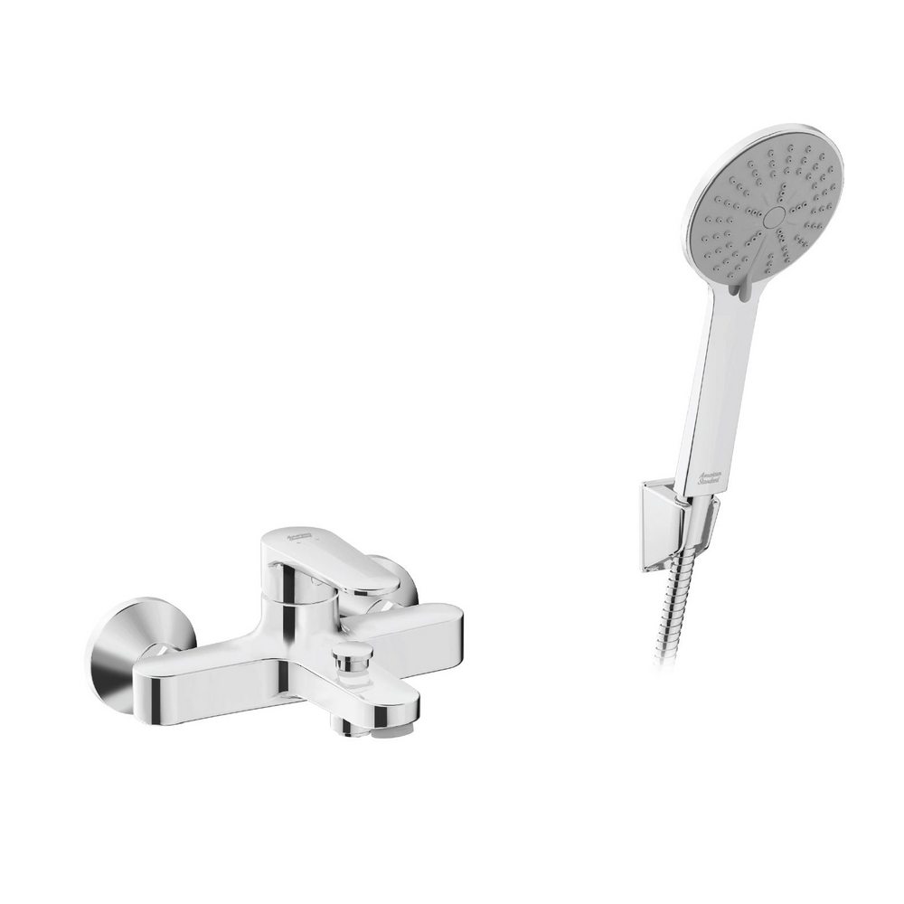 Simplica Exposed Bath & Shower Mixer With Shower Kit